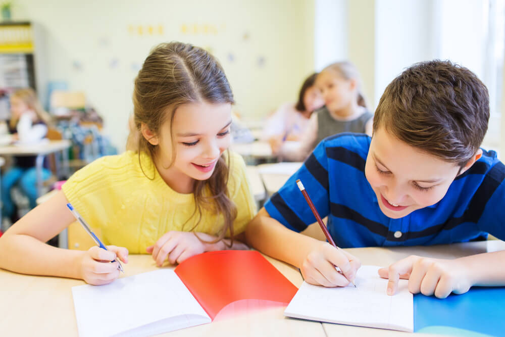 Box Hill Speech Pathology Clinic Primary School Speech Pathology Boy and Girl Writing